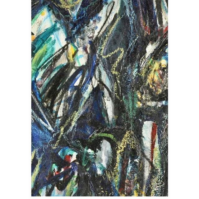 Werner Liebmann, Large German Neo Figuarist Abstract Expressionist Oil Painting Werner Liebmann, c.1980s-1990's For Sale - Image 10 of 14