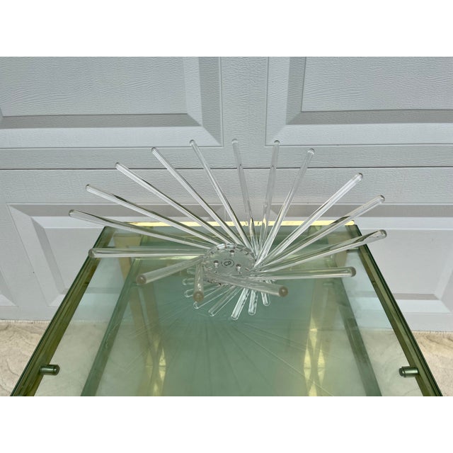 Plastic Mid-Century Vintage Lucite Fruit Bowl For Sale - Image 7 of 7