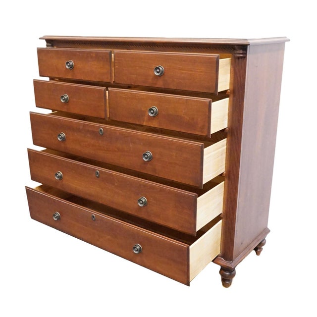 Durham Furniture Saville Row Collection Solid Cherry Early American 52" Master Chest 980-169 For Sale In Kansas City - Image 6 of 14