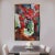 Kenneth Ludwig Chicago Red Tulips in Vase Painting For Sale - Image 4 of 6