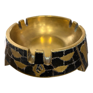 Salvador Teran Mosaic Brass Ashtray
