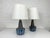 This elegant pair of ceramic table lamps was designed by Einar Johansen for Søholm Keramik, Bornholm, Denmark, during the...