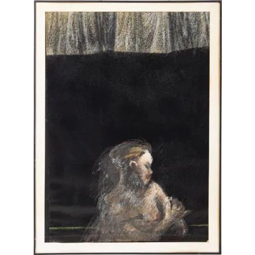 Jose Rodrigues, Composition, Mixed Media on Paper For Sale