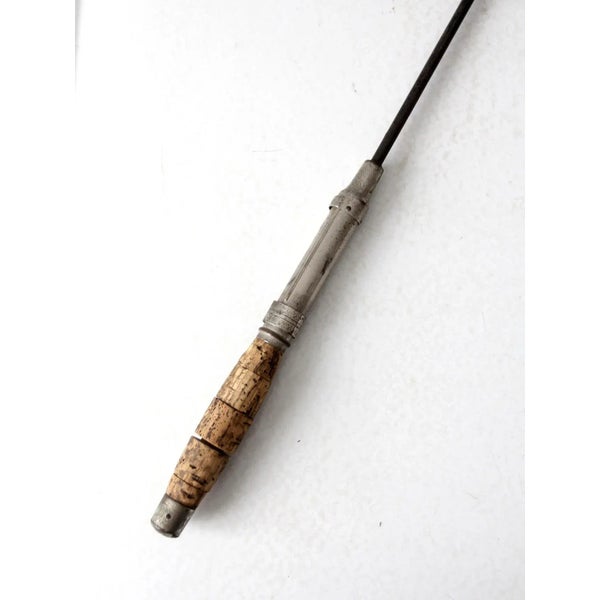 antique fishing fly rod horton bristol early 1900s telescopic pole – 86 Vintage Bristol fishing rod also made