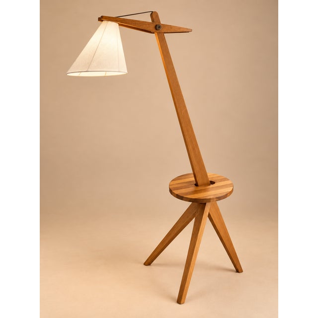 Wood Wood Tripod Floor Lamp, Sweden, 1950 For Sale - Image 7 of 12