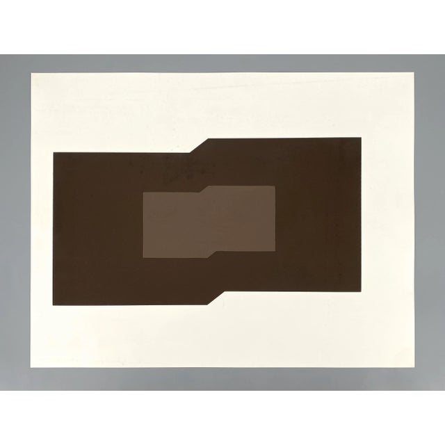 Brown Joachim Albrecht, Double-Sided Concrete Composition, 1970s, Color Screen Print For Sale - Image 8 of 14