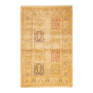 Mogul, One-of-a-Kind Hand-Knotted Area Rug in Ivory, 3' 1" x 4' 10" For Sale
