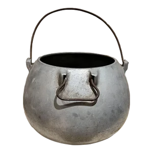 Antique Cooking Pot Cauldron Kettle Wolverine Cast Aluminum Mid-Century