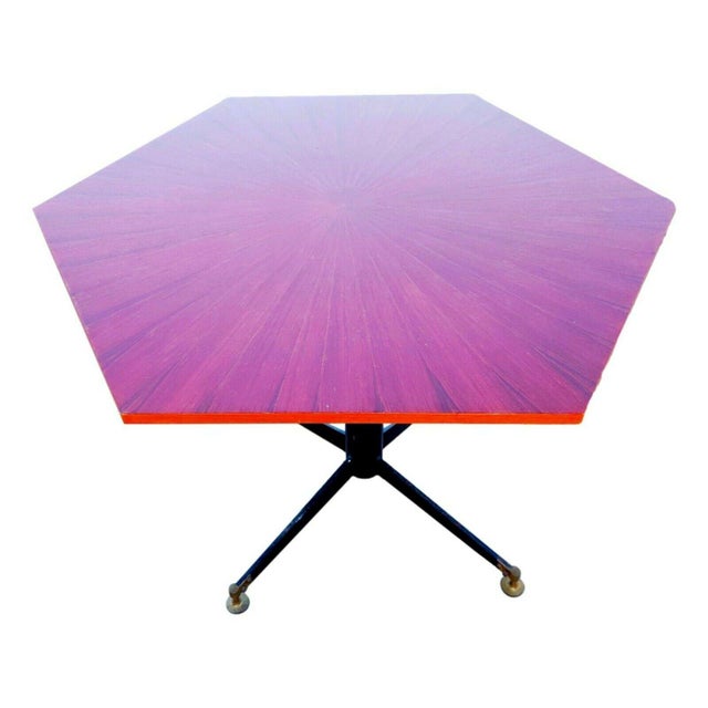 Wood Danish Chairs and Table by Ignazio Gardella for Azucena, 1960s, Set of 7 For Sale - Image 7 of 9
