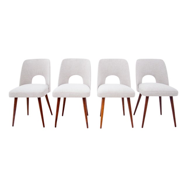 Polish Shells Chairs, 1960s, Set of 4 For Sale