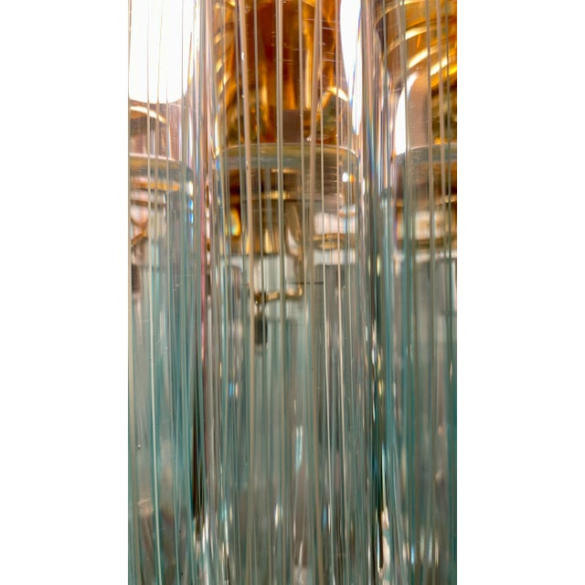 Striated Murano Glass Ceiling Lamp, 1980s For Sale - Image 10 of 12