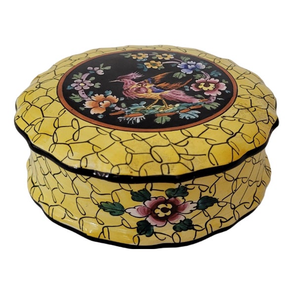 Earthenware Candy Box from Clamecy Roger Colas, 1950s For Sale