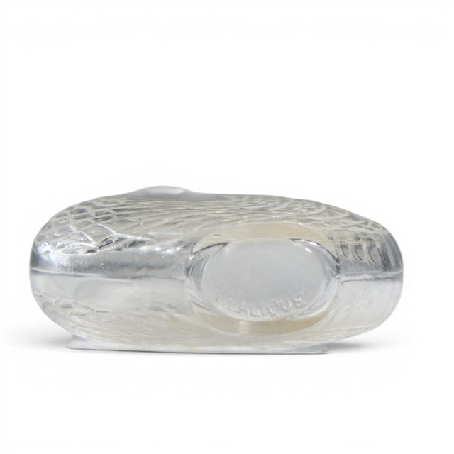 René Lalique Serpent Blue Glass Perfume Bottle For Sale - Image 11 of 11
