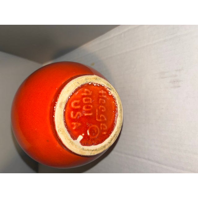 1969 Royal Haeger Volcanic Flame Vase Rare Bittersweet Crème Glaze For Sale - Image 10 of 12