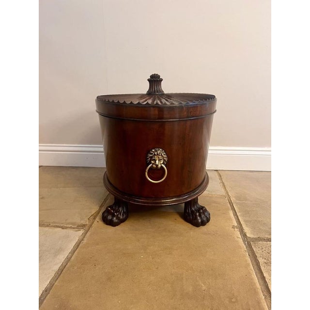 Antique George III Mahogany Wine Coolers, 1800s, Set of 2 For Sale - Image 13 of 18