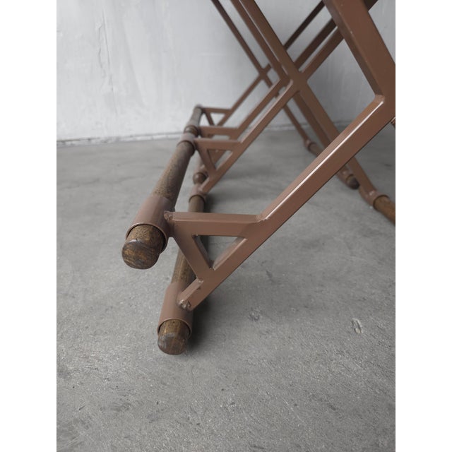 Pair of 1970's Counter Stools After Cleo Baldon For Sale - Image 10 of 11