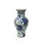 Chinese Vintage Chinese Blue White Fruits Flowers Graphic Porcelain Art Vase For Sale - Image 3 of 13
