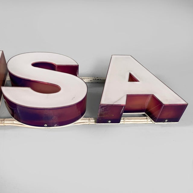 German Modern Lufthansa Sign in White Arylic Glass, 1970s For Sale - Image 16 of 18