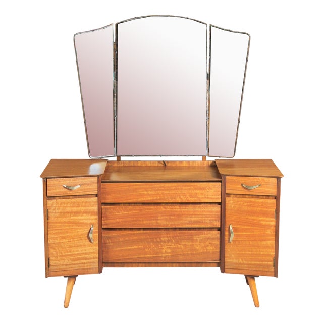 Mid-Century Teak Dressing Table by Butilux, 1960s. For Sale
