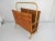 Large Mid-Century Woven Rattan & Bamboo Magazine Rack For Sale - Image 4 of 13