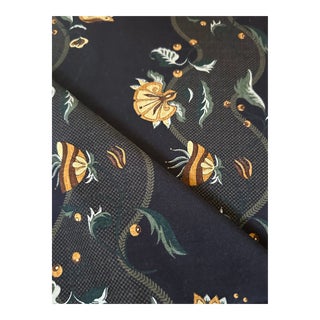 Zak and Fox Incanto Cotton Fabric in Black 3 Yards For Sale