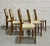 Brown Set of Six Vintage Mid Century Modern Teak Dining Chairs by Svegards | Scandinavian Mid Century Modern, C. 1960's For Sale - Image 8 of 16