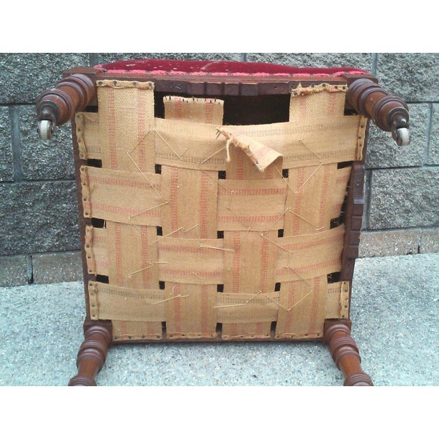 Antique American Eastlake Victorian Corner Chair For Sale - Image 9 of 11