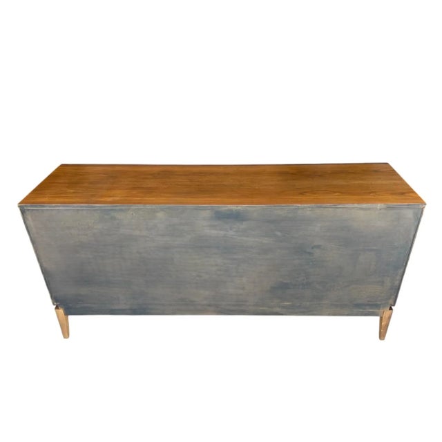 Sculptural Mid-Century Walnut 9-Drawer Dresser in Danish Modern Style For Sale - Image 17 of 17
