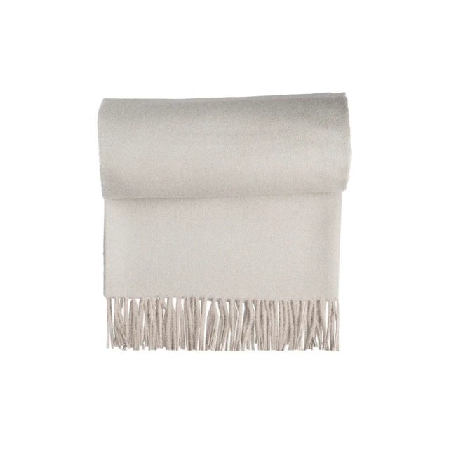 Contemporary Baby Alpaca Throw in Gray Dove For Sale - Image 3 of 6