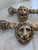 Set of Heavy Carved Wood Curtain Rods, Finials & Lion Head Brackets, 10 Pieces For Sale In New York - Image 6 of 12