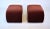 Directional Waterfall Ottoman Set, Auburn Velvet, Art Deco, Usa, 1980s For Sale In Philadelphia - Image 6 of 10