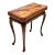Vintage Patchwork Burl Wood Flip Top Card Table For Sale