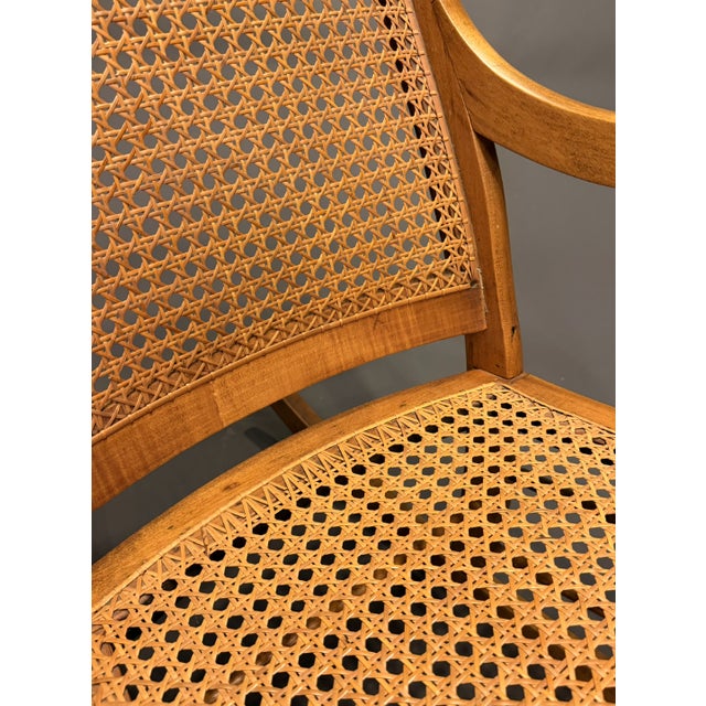 American Victorian Lincoln Rocking Chair in Birch & Tiger Birch With Goose Neck Arms, Circa 1890 For Sale In Indianapolis - Image 6 of 7