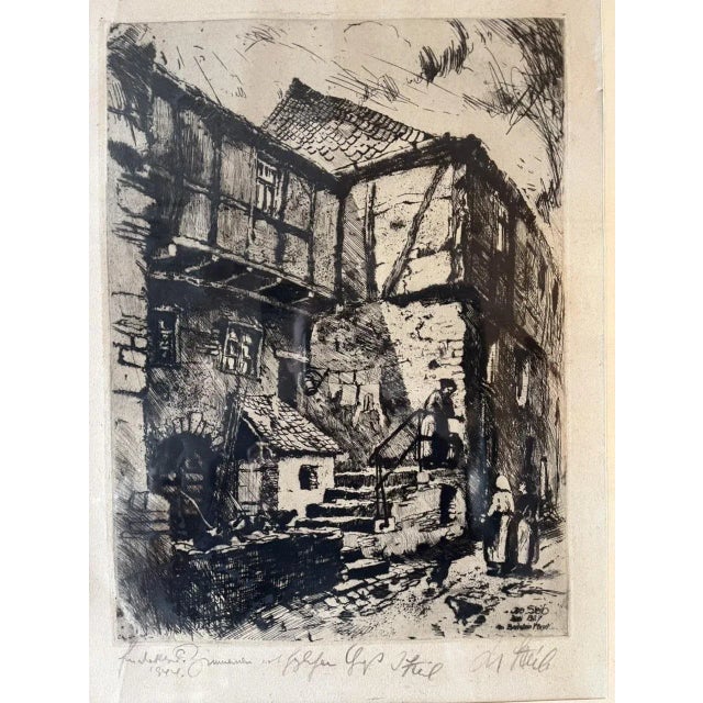Josef Steib, Aus Beilstein, 1927, Etching For Sale - Image 4 of 4