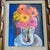 Contemporary original pop art floral still life painting by Alex Brown. Measures 8x10 or 15x17 framed. Check out my shop...