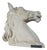 Horse Head Sculpture in Reconstituted Stone, 1990s For Sale