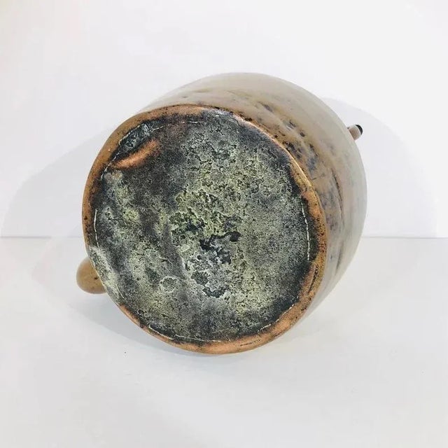 Mid 19th Century Mid 1800s All Brass Antique Kettle For Sale - Image 5 of 11