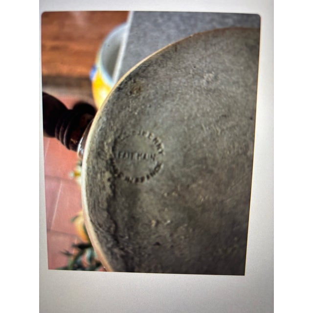 French Antique French Stoneware Confit Crock, Wooden Spigot - Gres Du Berry For Sale - Image 3 of 9