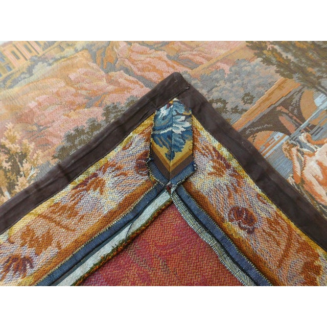 Vintage Machine Woven Wall Hanging Tapestry For Sale - Image 11 of 12