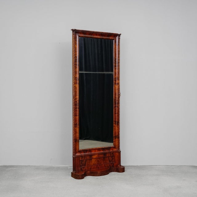Biedermeier Mirror with Console in Mahogany, 1800s For Sale - Image 17 of 17