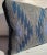 Navajo Indian Weaving in Blue Colors Pillow For Sale - Image 4 of 5