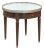 Antique French Louis XVI Mahogany Marble Top Bouillotte Table For Sale