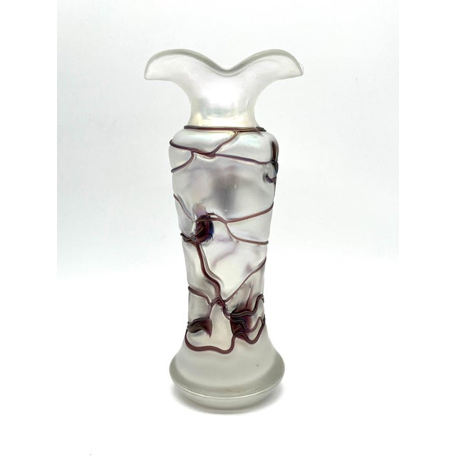 Art Deco Iridescent Vase by Freiherr Von Poschinger, Germany, 1920s For Sale - Image 15 of 15