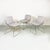 Italian Modern Chromed Metal & Cotton Sof Sof Chairs attributed to Enzo Mari for Driade, 1980s, Set of 3 For Sale - Image 3 of 15