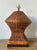 Late 20th Century Vintage Boho Monumental Woven Rattan Lamp For Sale - Image 5 of 12