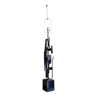 Tall Sculptural Table Lamp in the Manner of Harry Balmer., Unmarked For Sale