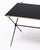 Mid-Century Modern French Mid-Century Black Glass, Iron and Brass Coffee Table For Sale - Image 3 of 9