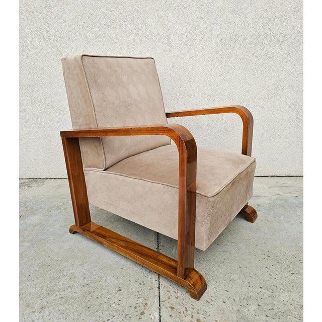 Art Deco Armchair in Walnut, Austria, 1920s For Sale - Image 4 of 14
