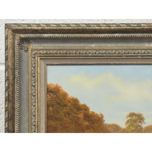 Late 20th Century River Landscape Scene with Horses in the English Countryside by David Morgan For Sale - Image 13 of 13