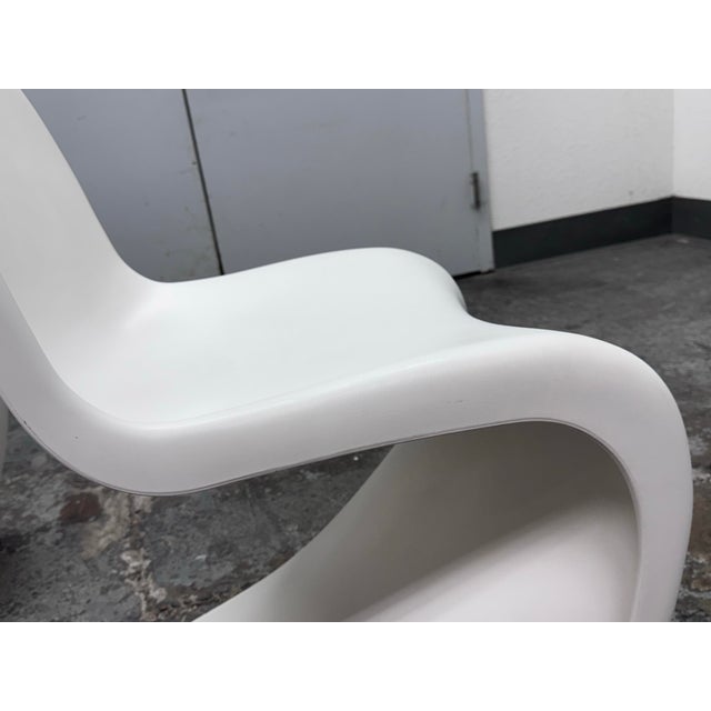 Verner Panton for Vitra White Panton Chairs, Set of Six For Sale - Image 9 of 12